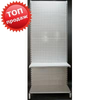Секция стеллажа с перфорацией и полкой эконом