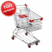 Тележка покупательская с поддоном на 130 л.
